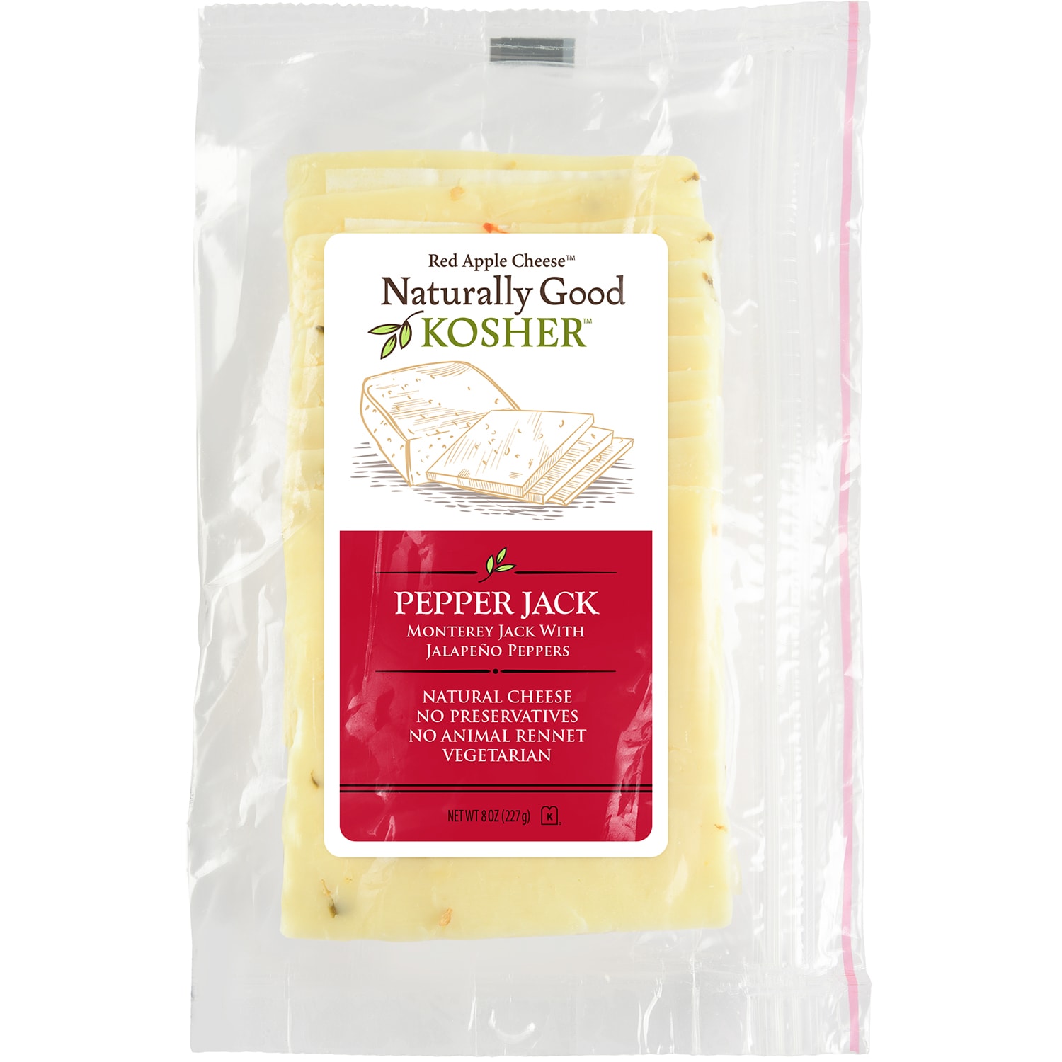 Naturally Good Kosher Sliced Pepper Jack