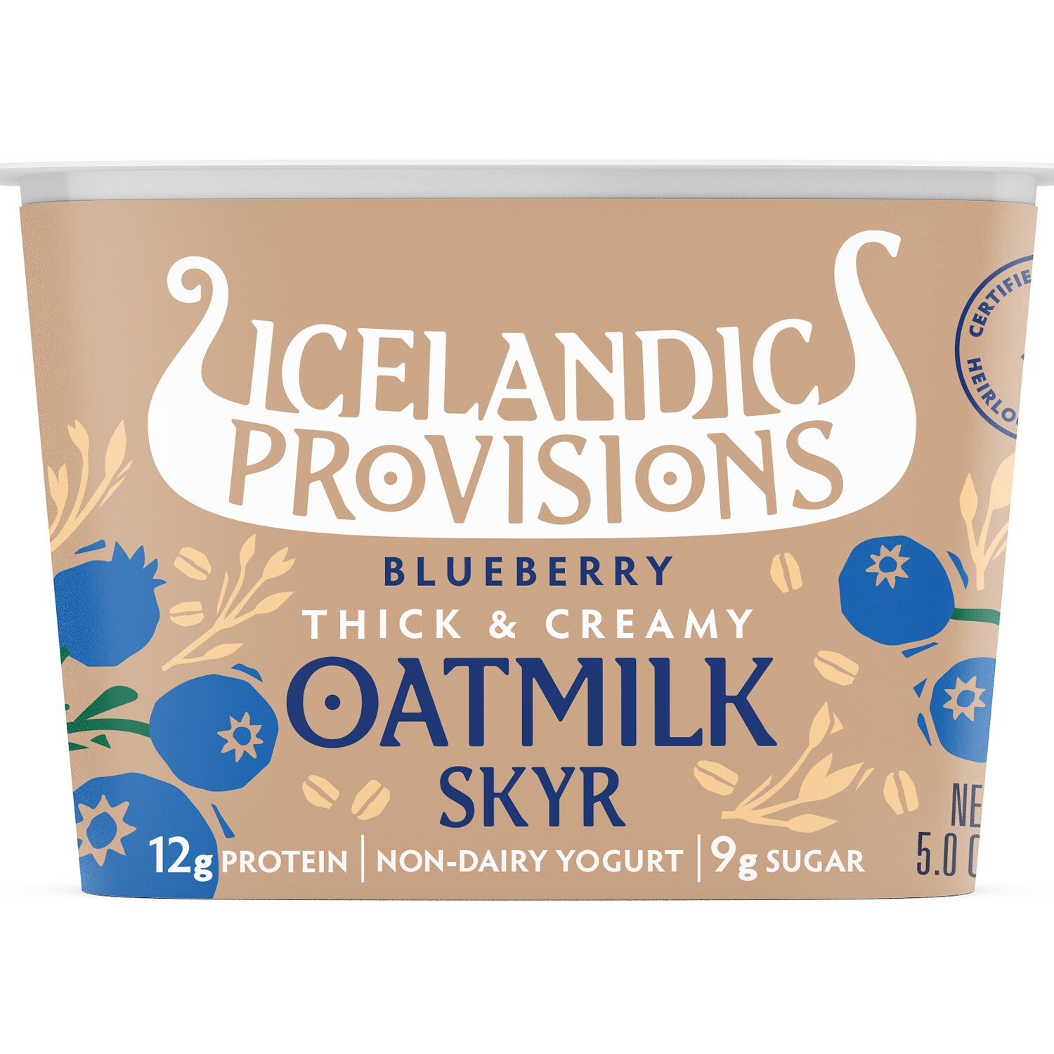 Icelandic Provisions Skyr, Oatmilk Blueberry