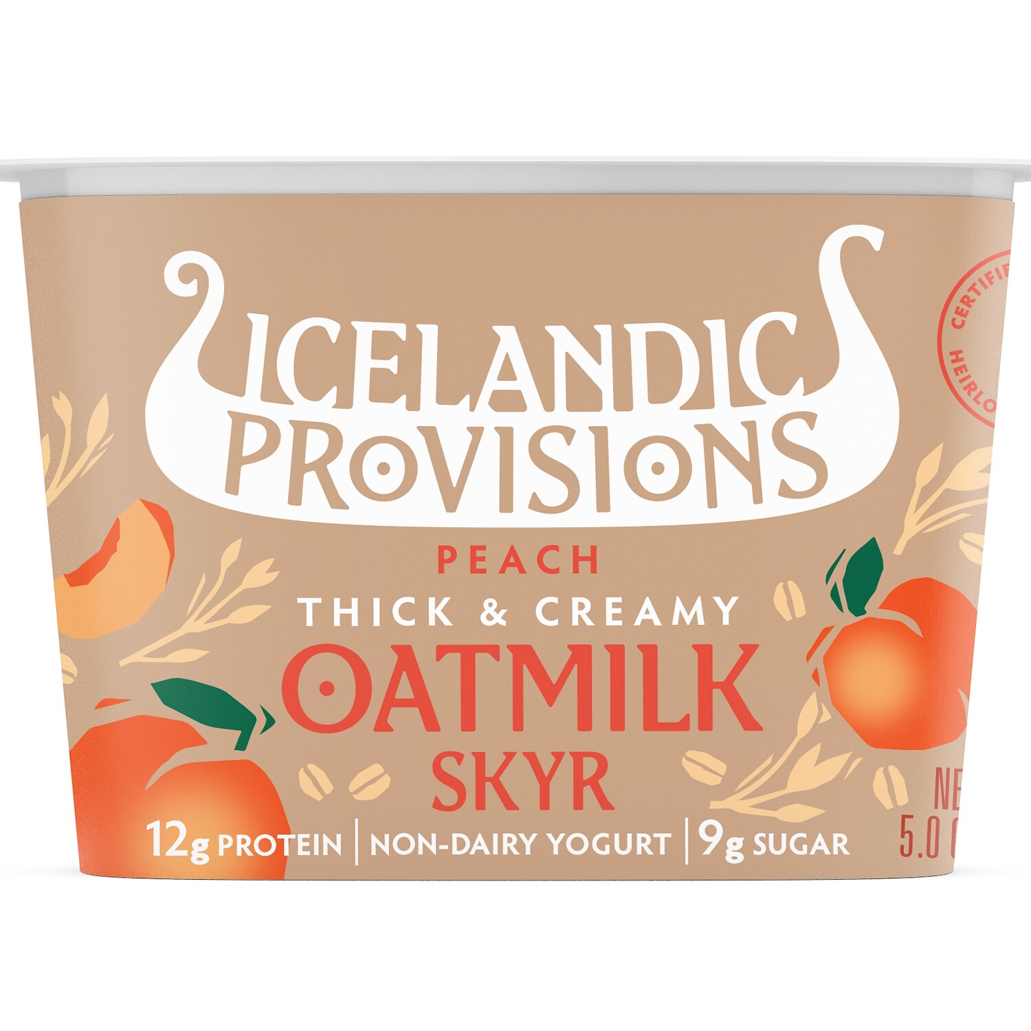 Icelandic Provisions Skyr, Oatmilk Peach