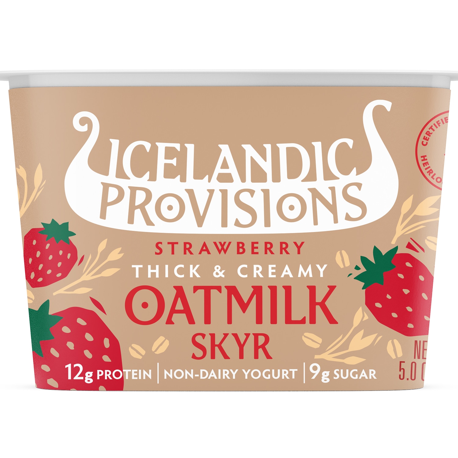 Icelandic Provisions Skyr, Oatmilk Strawberry