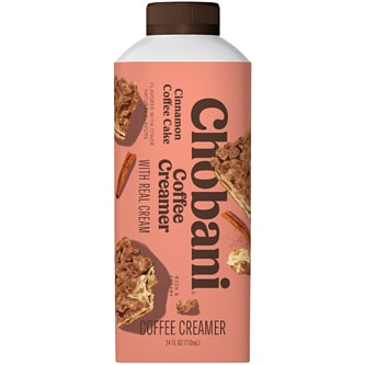 Chobani Coffee Creamer, Cinnamon Coffee Cake