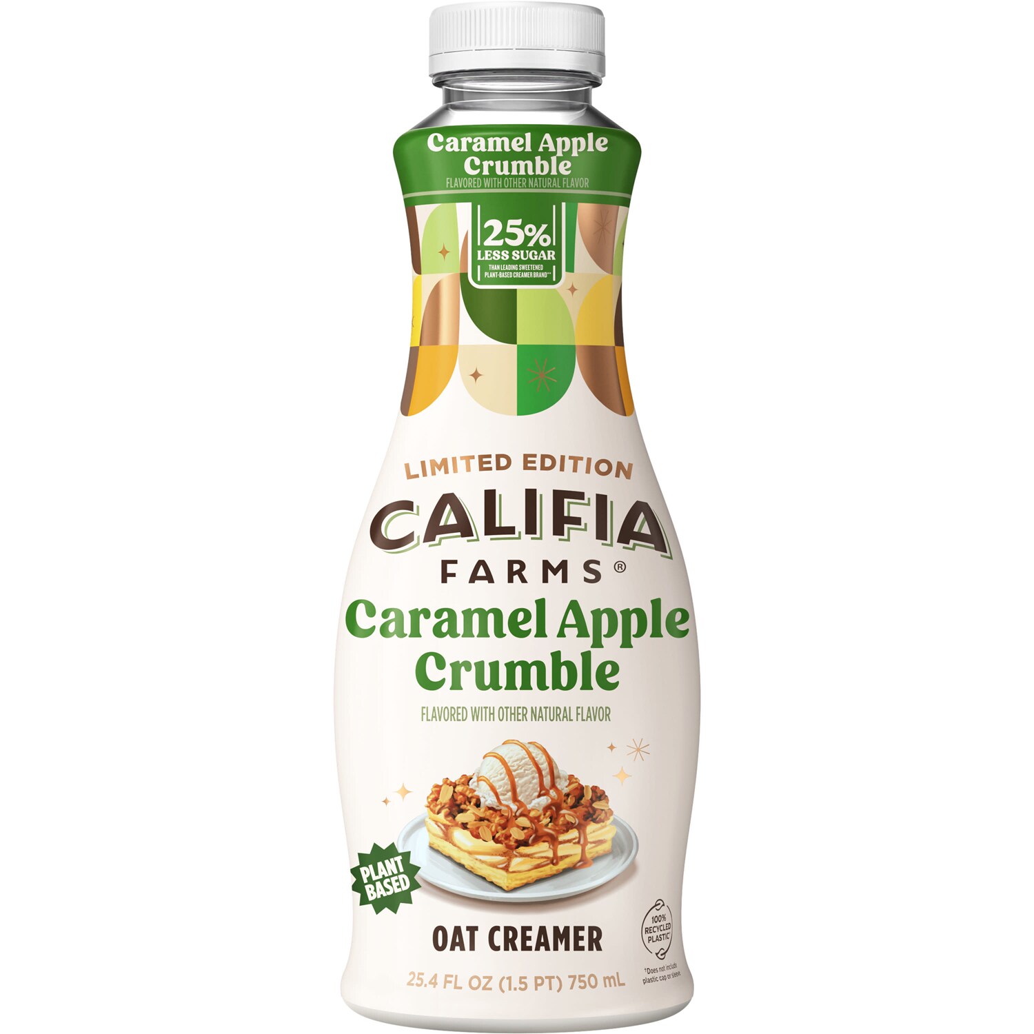 Califia Farms Oat Creamer, Caramel Apple Crumble, Plastic Bottle