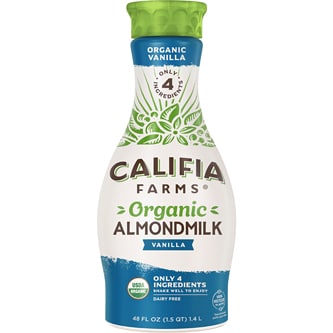 Califia Farms Organic Almondmilk, Vanilla, Plastic Bottle