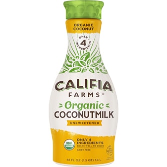 Califia Farms Organic Unsweetened Coconutmilk, Plastic Bottle