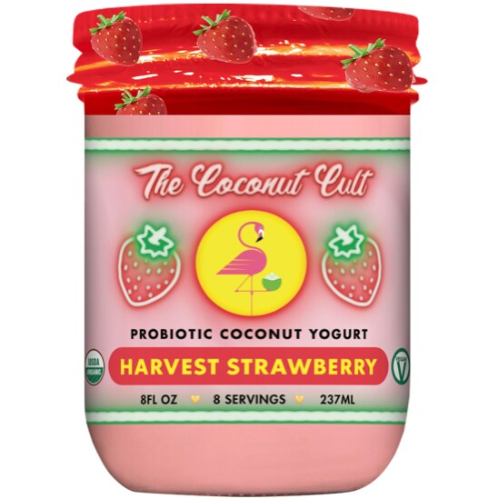 The Coconut Cult Probiotic Coconut Yogurt, Harvest Strawberry