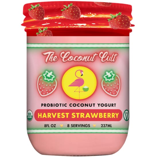The Coconut Cult Probiotic Coconut Yogurt, Harvest Strawberry