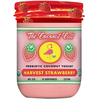 The Coconut Cult Probiotic Coconut Yogurt, Harvest Strawberry
