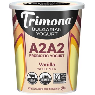 Trimona Bulgarian Yogurt A2A2 Probiotic Whole Milk, Vanilla