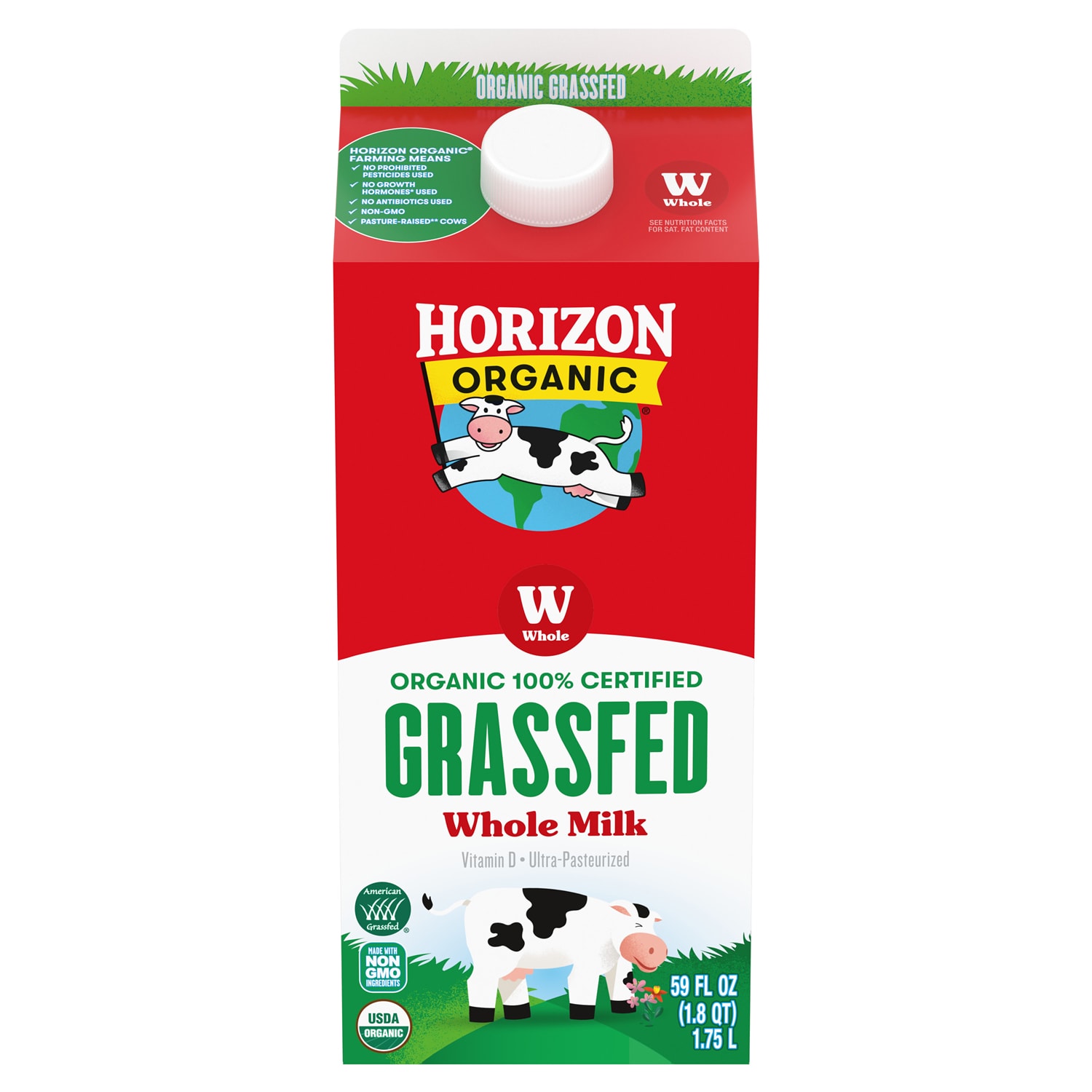 Horizon Organic Grassfed Whole Milk, Carton