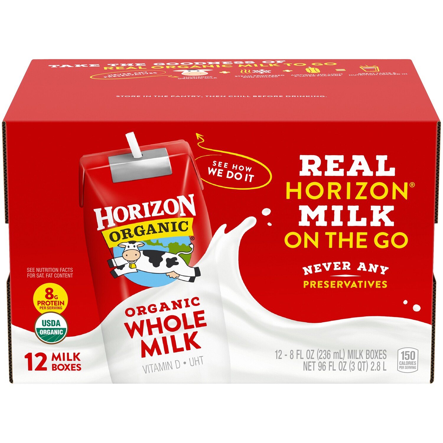 Horizon Organic Whole Milk, Boxes
