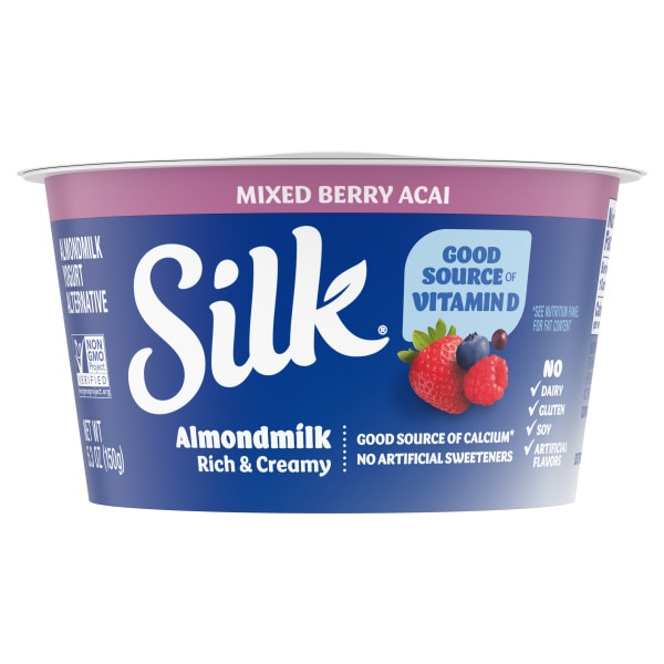 Silk Almondmilk Yogurt Alternative, Mixed Berry Acai