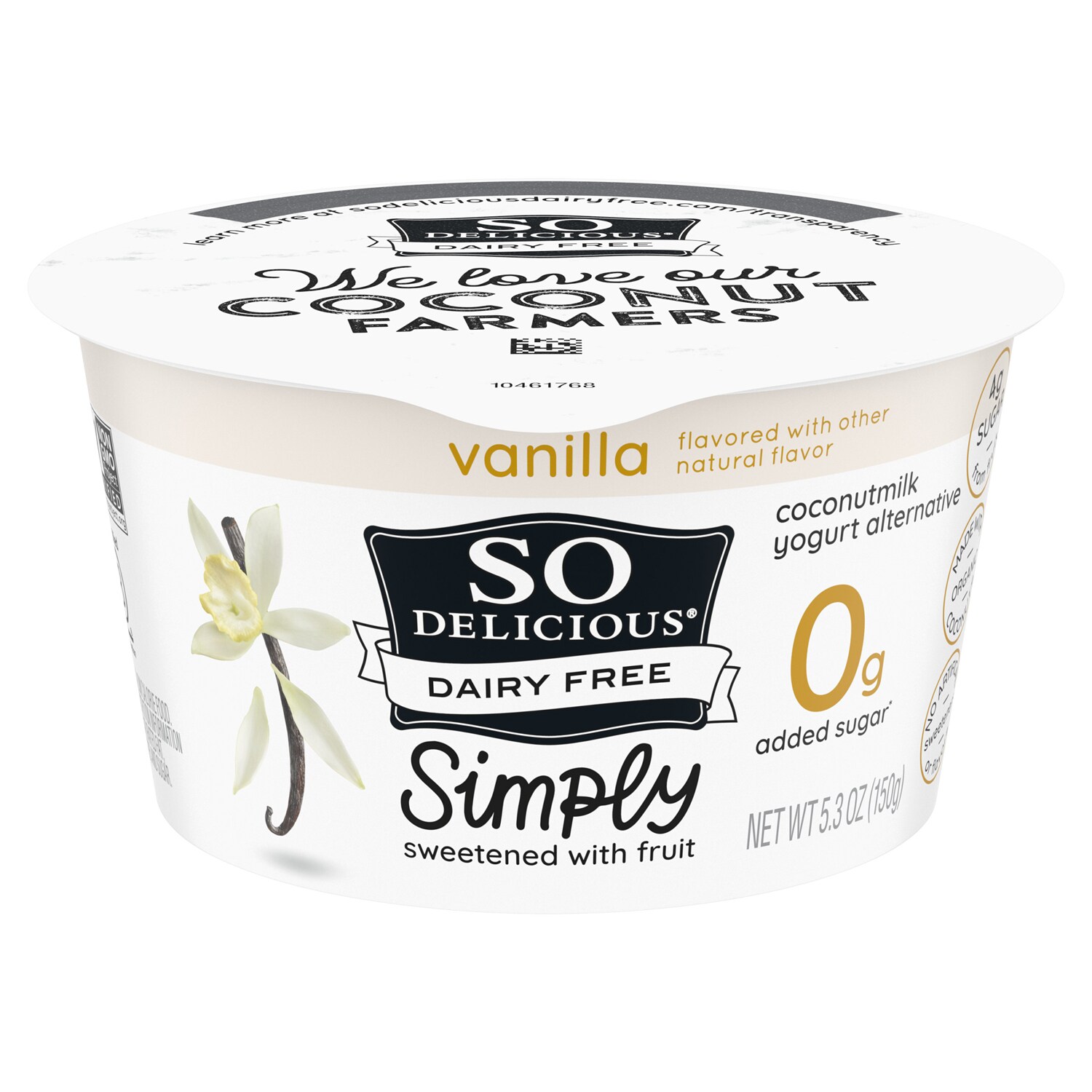 So Delicious Dairy Free Coconutmilk Yogurt Alternative with Fruit, Vanilla
