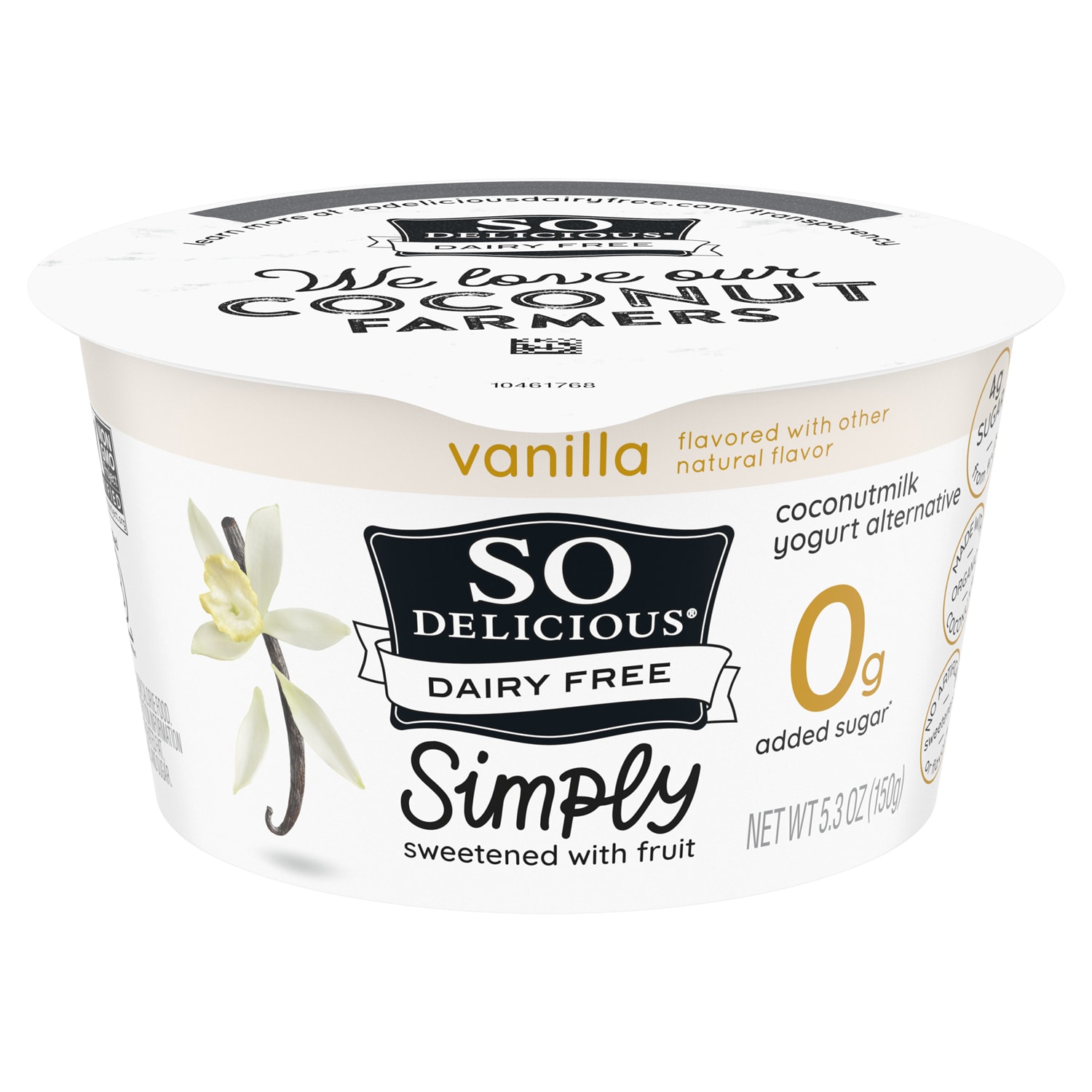 So Delicious Dairy Free Coconutmilk Yogurt Alternative with Fruit, Vanilla