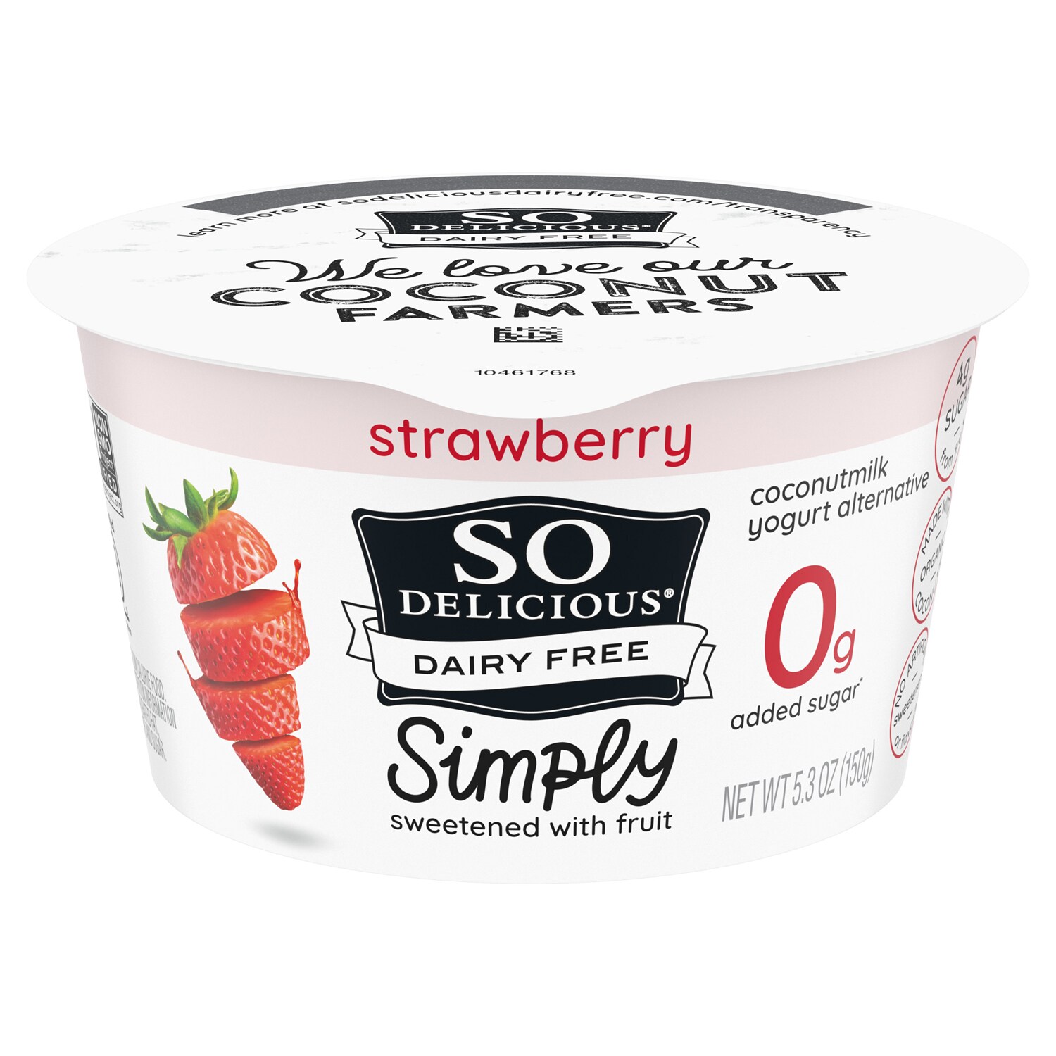 So Delicious Dairy Free Coconutmilk Yogurt Alternative with Fruit, Strawberry