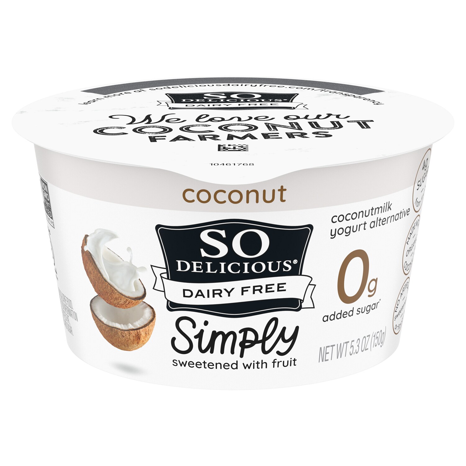 So Delicious Dairy Free Coconutmilk Yogurt Alternative with Fruit, Coconut