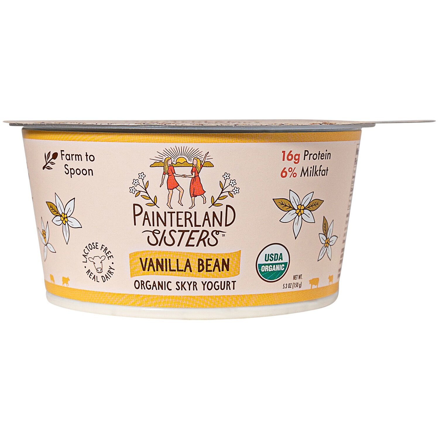 Painterland Sisters Skyr Yogurt Icelandic Style, Vanilla Bean