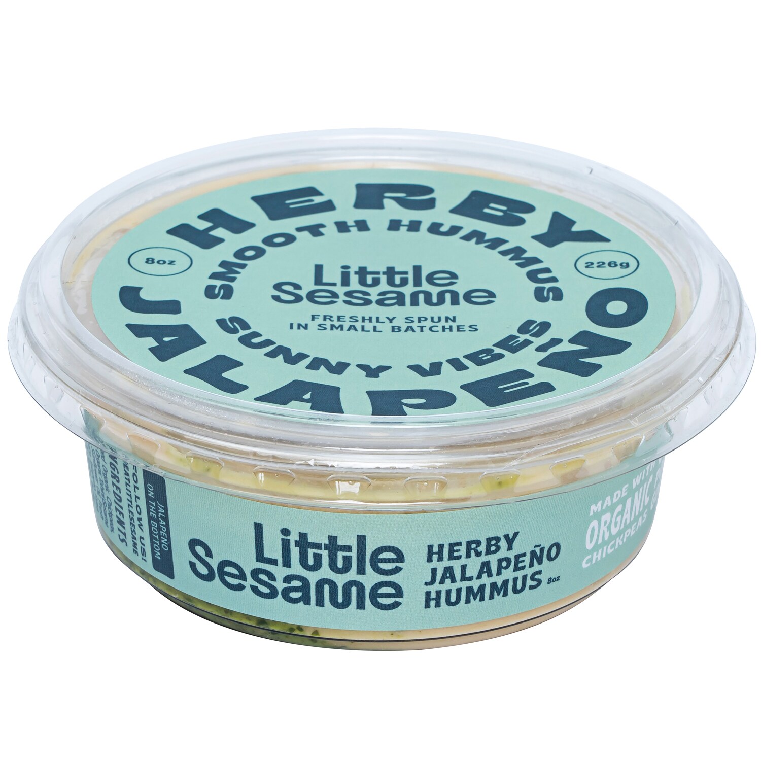 Little Sesame Hummus, Herby Jalapeno 