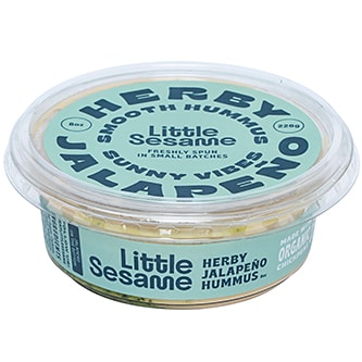 Little Sesame Hummus, Herby Jalapeno