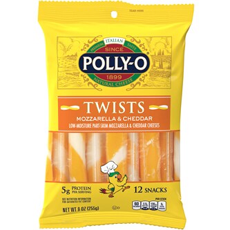 Polly-O Cheese Twists, Mozzarella & Cheddar