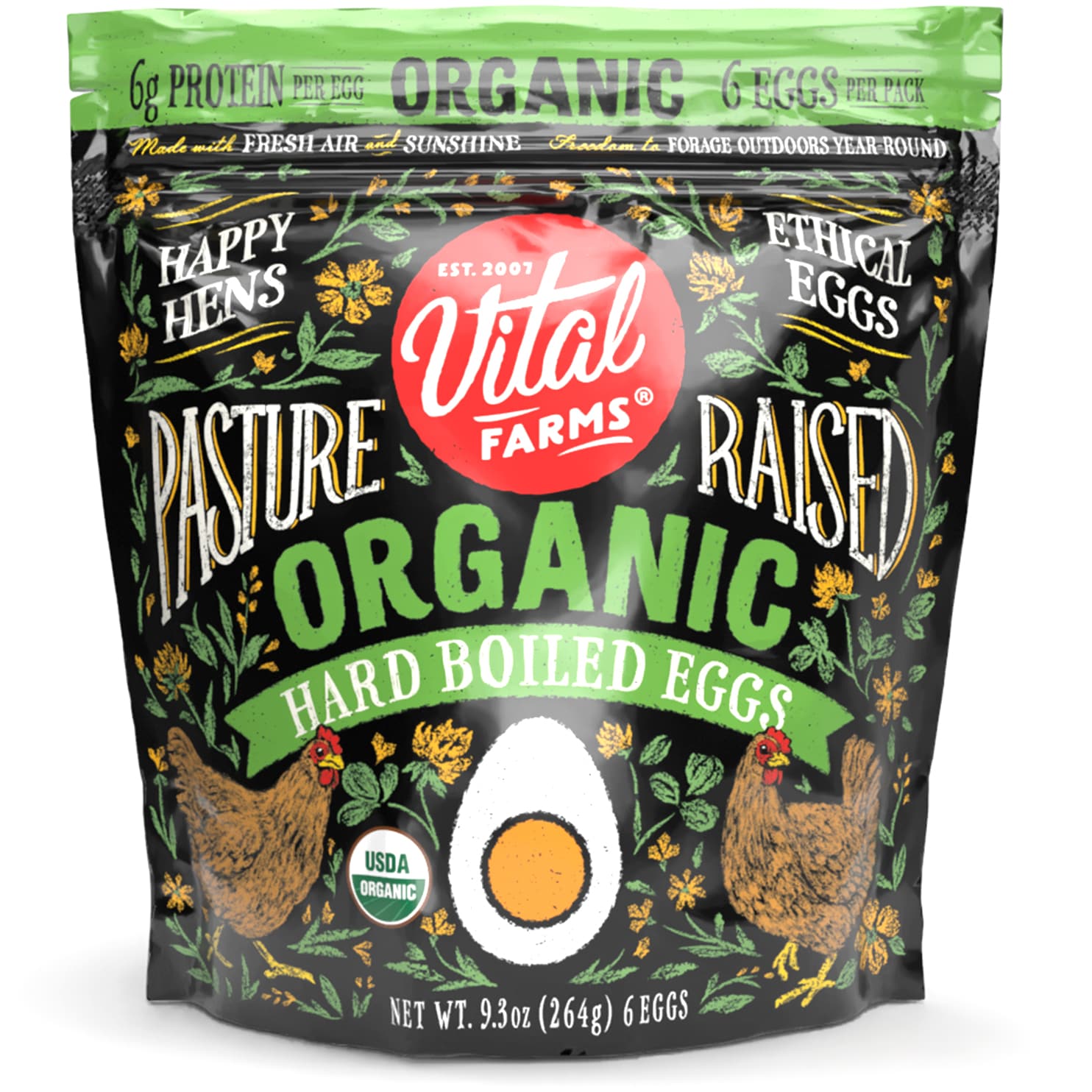 Vital Farm Pasture-Raised Organic Hard Boiled Eggs