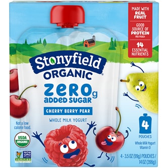 Stonyfield Organic Whole Milk Yogurt, Cherry Berry Pear 