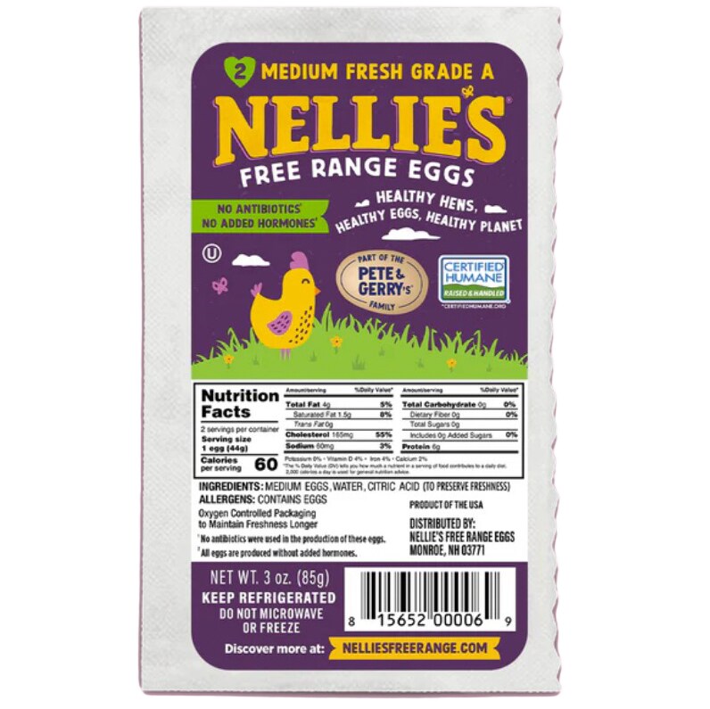 Nellie's Free-Range Hard Boiled Eggs 