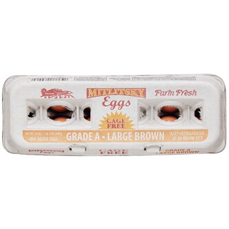 Mitlitsky Cage-Free Grade A Large Brown Eggs, Dozen