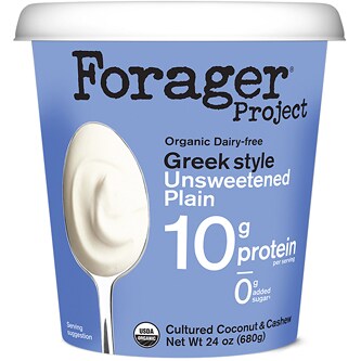 Forager Organic Greek-Style Cashew & Coconut Milk Yogurt, Unsweetened Plain