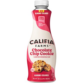 Califia Farms Almondmilk Creamer, Chocolate Chip Cookie, Plastic Bottle