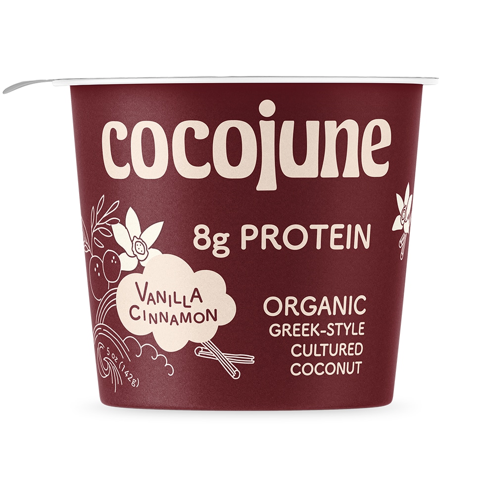 Cocojune Organic Cultured Coconut Yogurt, Vanilla Cinnamon