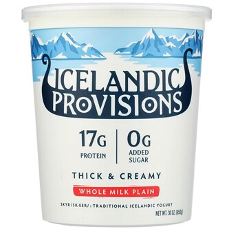 Icelandic Provisions Skyr Yogurt, Whole Milk