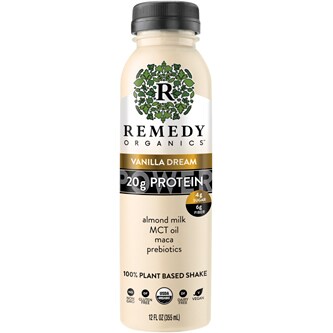 Remedy Organics 100% Plant Based Shake, Vanilla Dream, Bottle