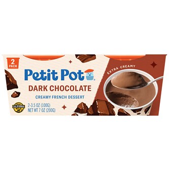 Petit Pot French Pudding Paper Cups, Dark Chocolate