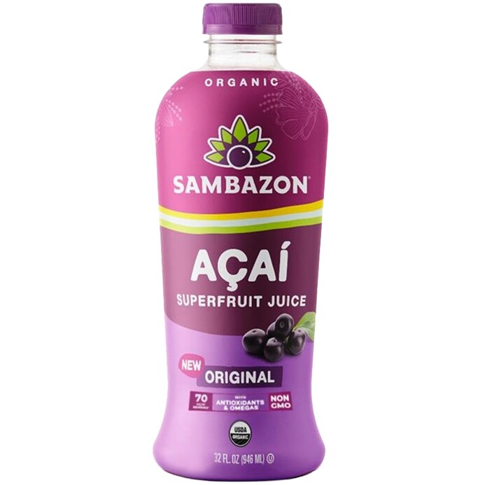 Sambazon Organic Açai Super Fruit Juice, Original