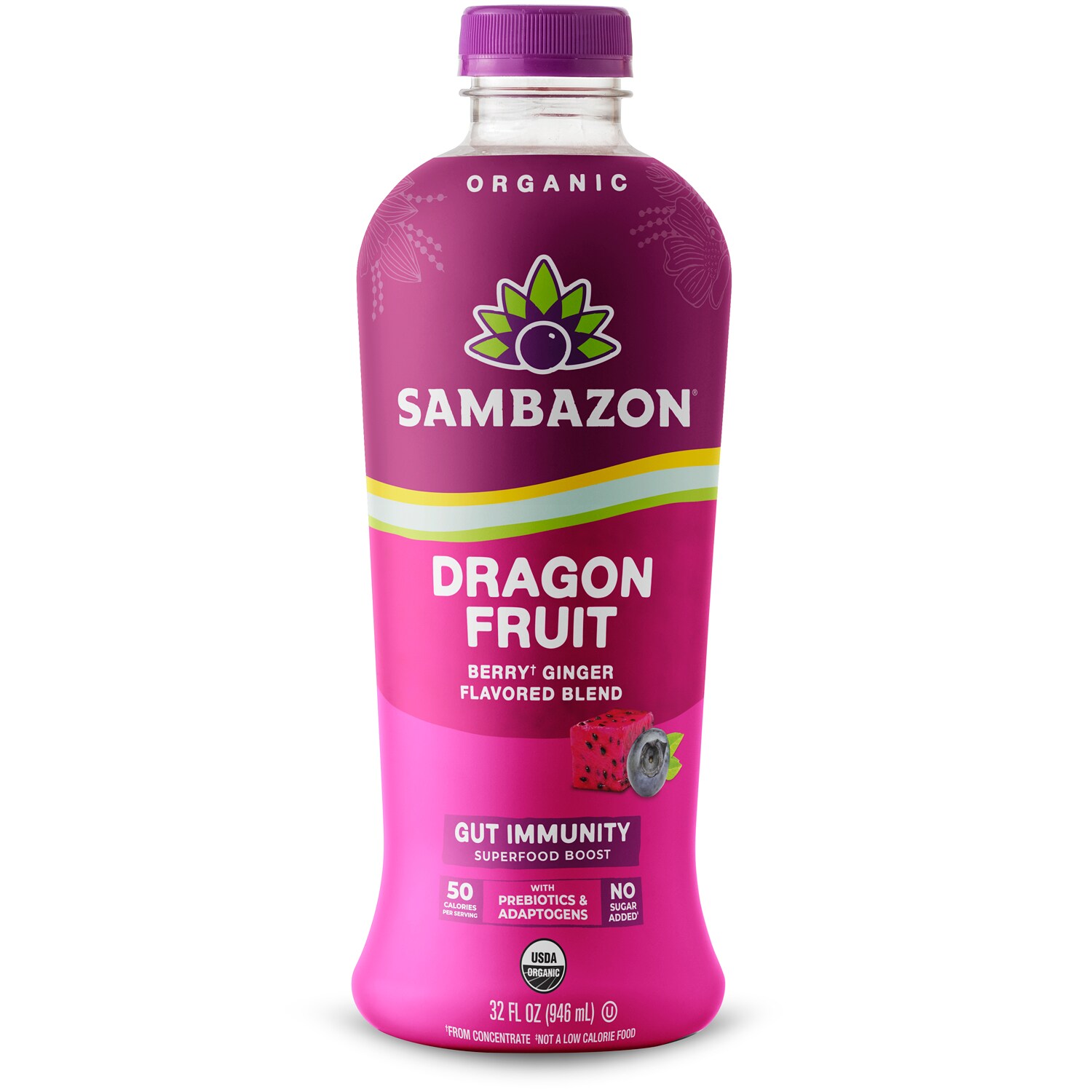 Sambazon Organic Superfood Boost, Dragon Fruit Berry Ginger
