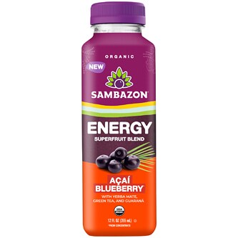 Sambazon Organic Energy Super Fruit Blend, Açai Blueberry