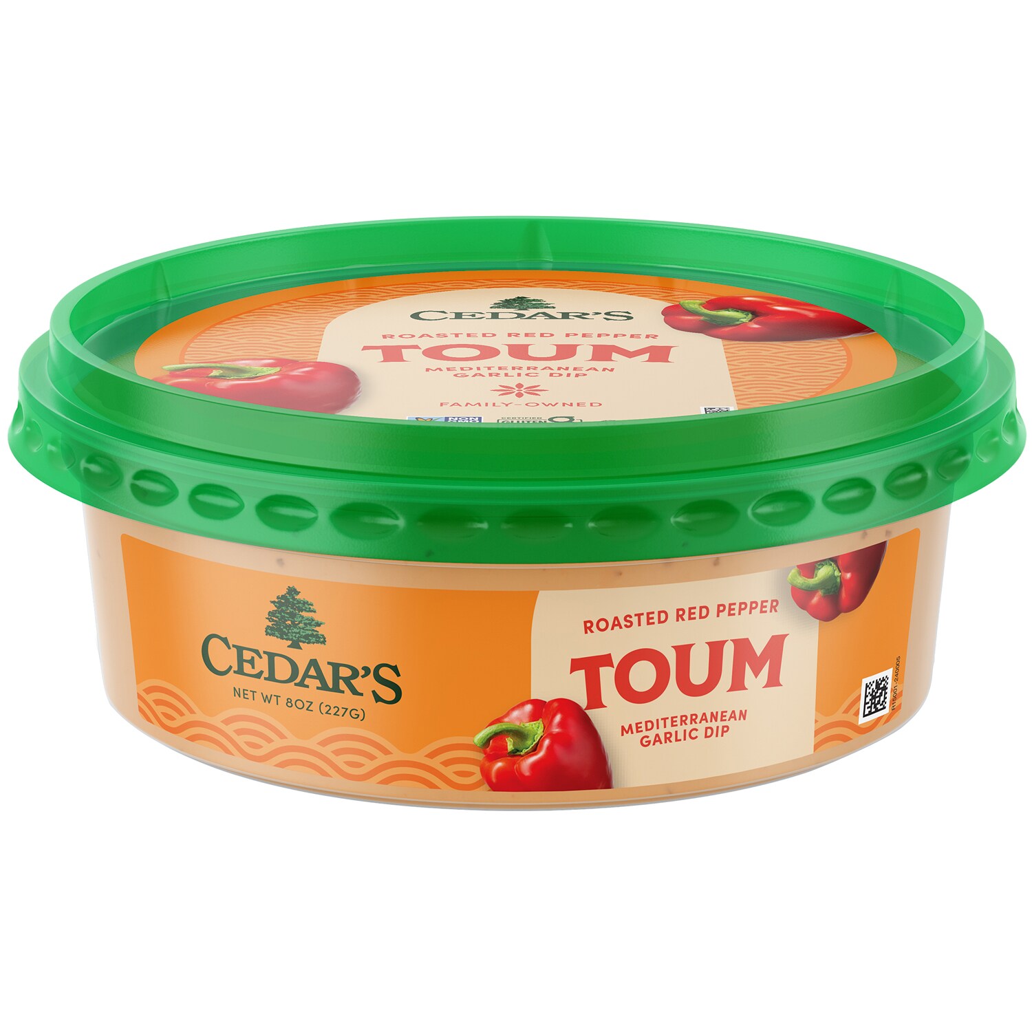 Cedar's Mediterranean Garlic Dip, Roasted Red Pepper Toum