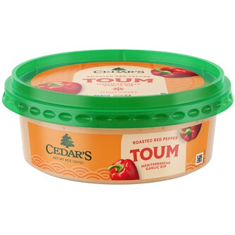 Cedar's Mediterranean Garlic Dip, Roasted Red Pepper Toum