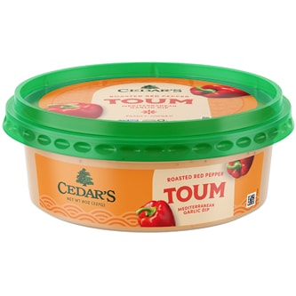Cedar's Mediterranean Garlic Dip, Roasted Red Pepper Toum