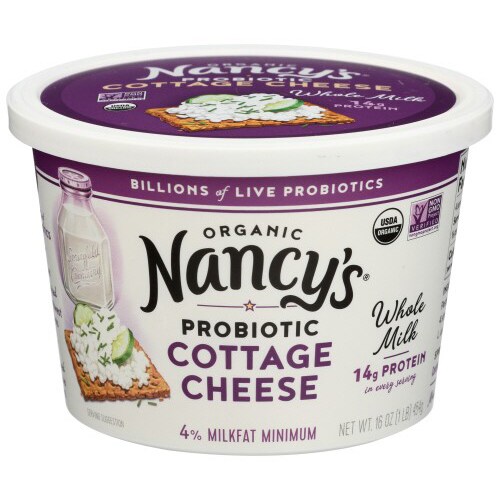 Nancy's Organic Probiotic Cottage Cheese, Whole Milk