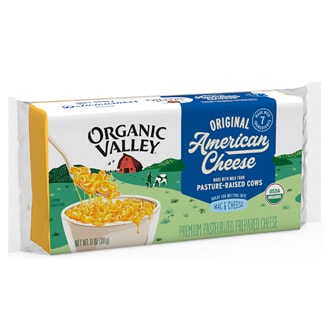 Organic Valley Yellow American Cheese, Original