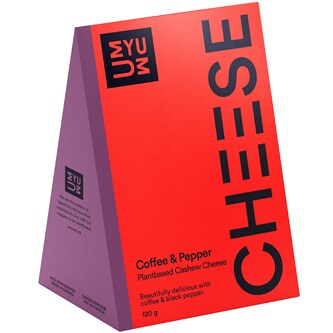 UMYUM Plantbased Cashew Cheese, Coffee & Black Pepper