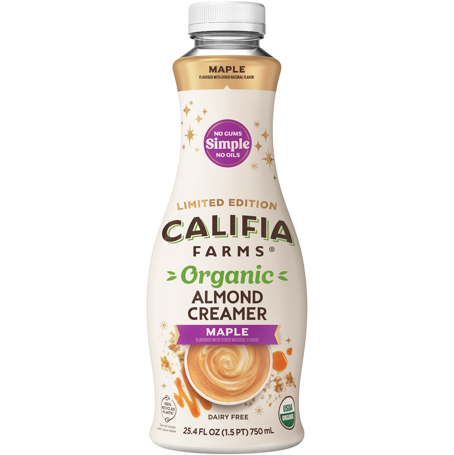 Califia Farms Organic Almond Creamer, Maple, Plastic Bottle