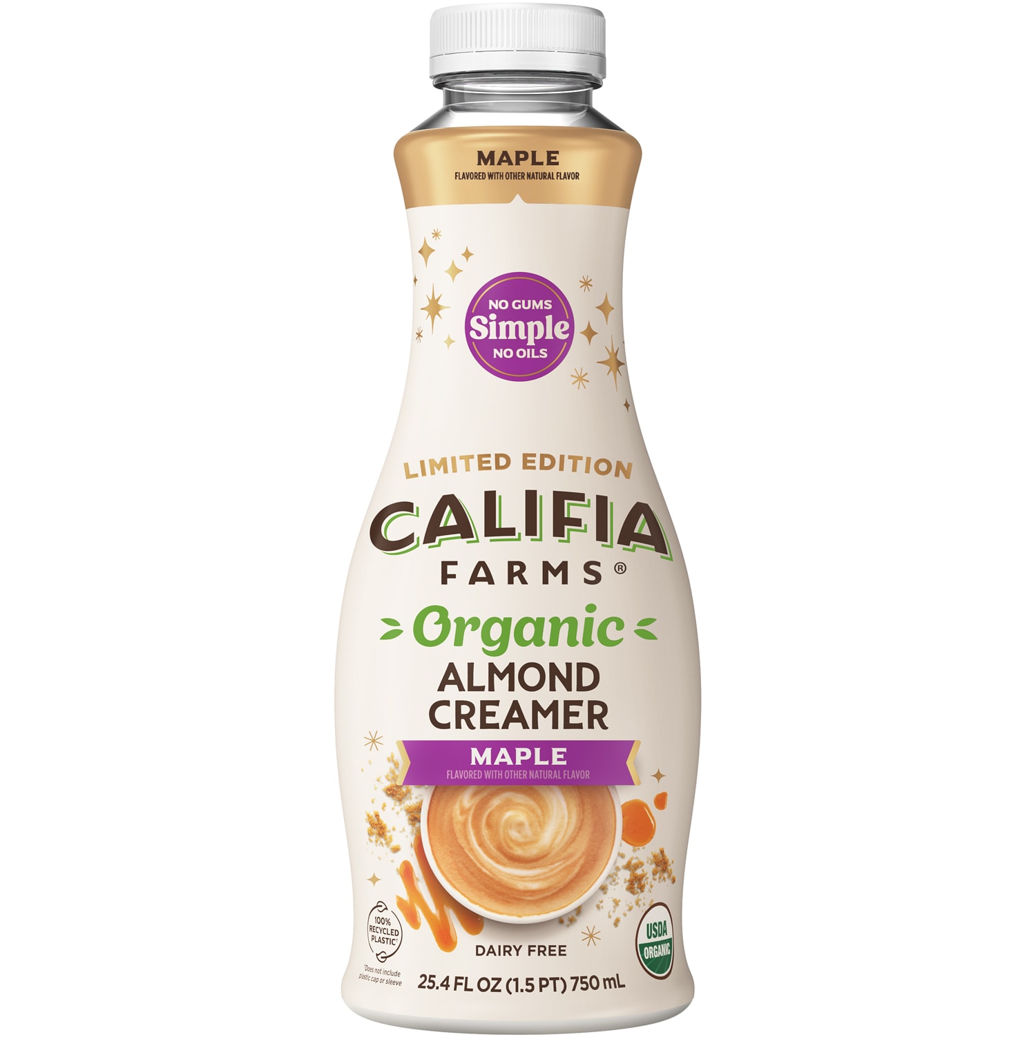 Califia Farms Organic Almond Creamer, Maple, Plastic Bottle