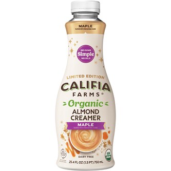 Califia Farms Organic Almond Creamer, Maple, Plastic Bottle