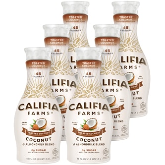 Califia Farms Coconut & Almondmilk Blend, Toasted Coconut, Plastic Bottles