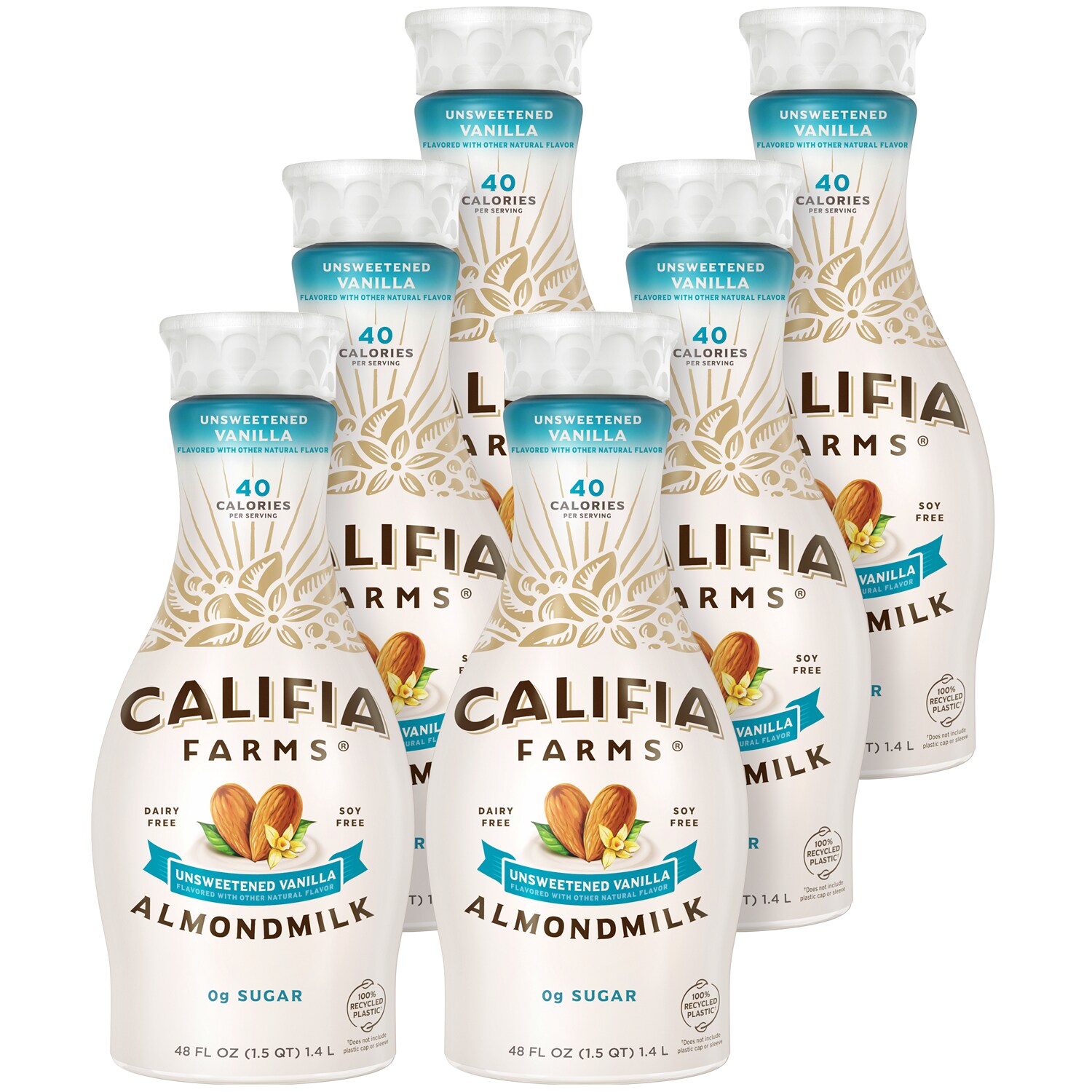 Califia Farms Almondmilk, Unsweetened Vanilla, Plastic Bottles