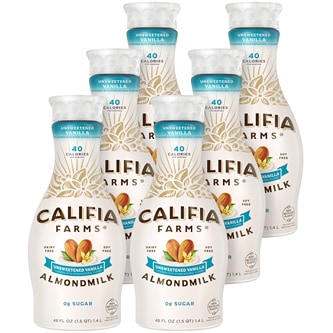 Califia Farms Almondmilk, Unsweetened Vanilla, Plastic Bottles