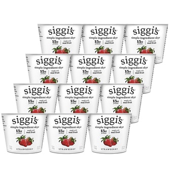 Siggi's Skyr Icelandic-Style Strained Non-Fat Yogurt, Strawberry