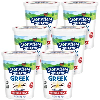 Stonyfield Organic Whole Milk Probiotic Yogurt, Vanilla